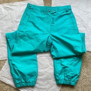 VTG TWN Made in USA turquoise Gore-Tex ski pants L